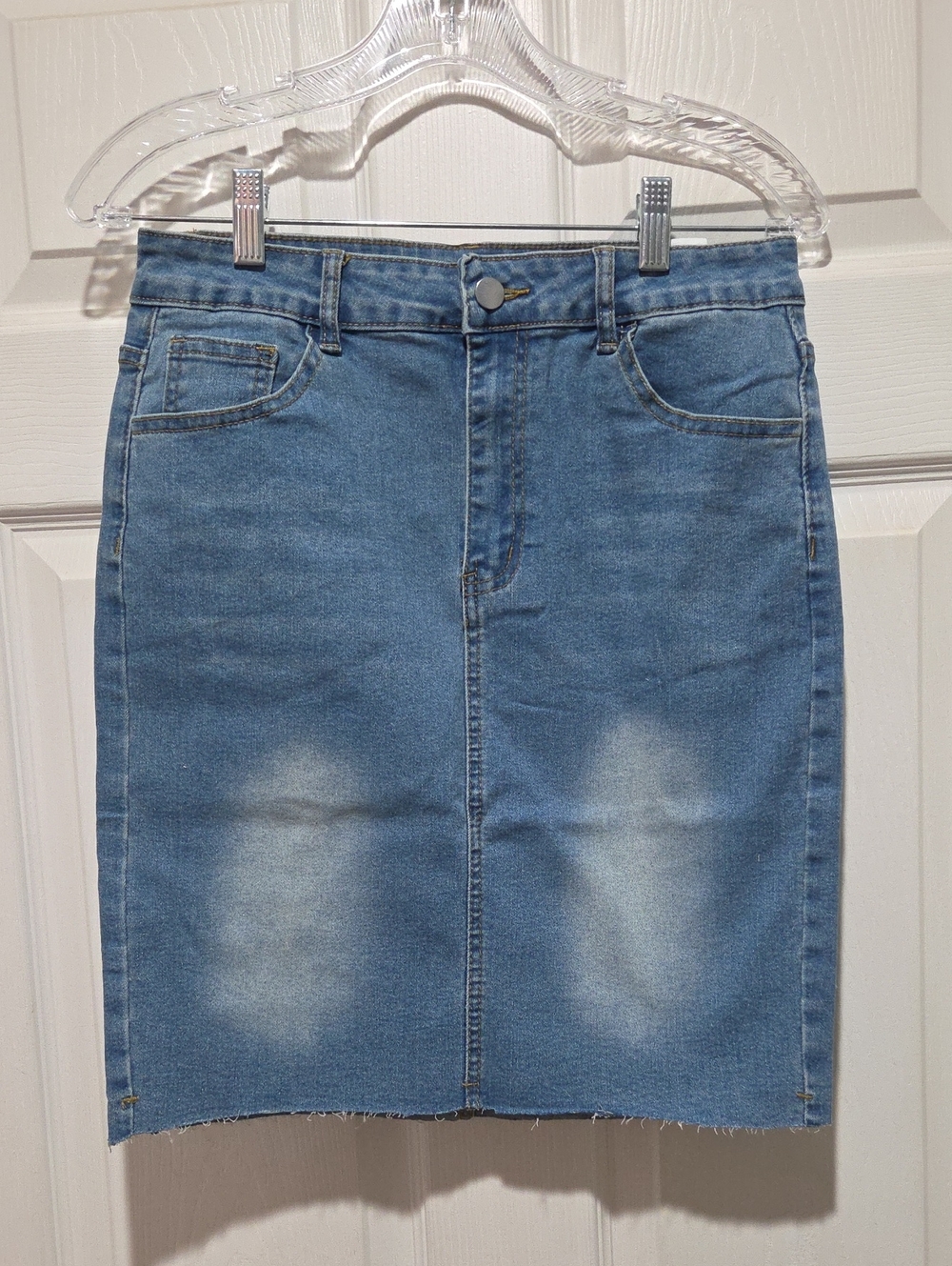 NEW Blue Denim Pencil Skirt
